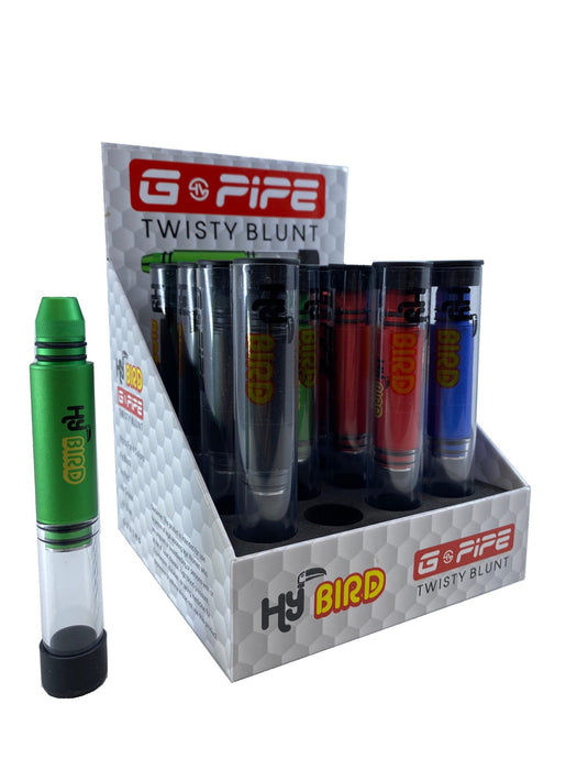 G-Pipe HyBird Glass Twist Blunt (Display of 16)